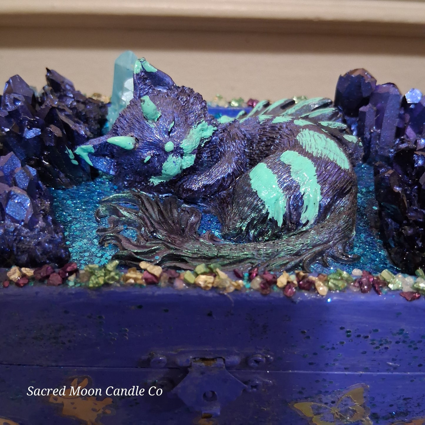 Blue Cat Dragon Apothecary Box