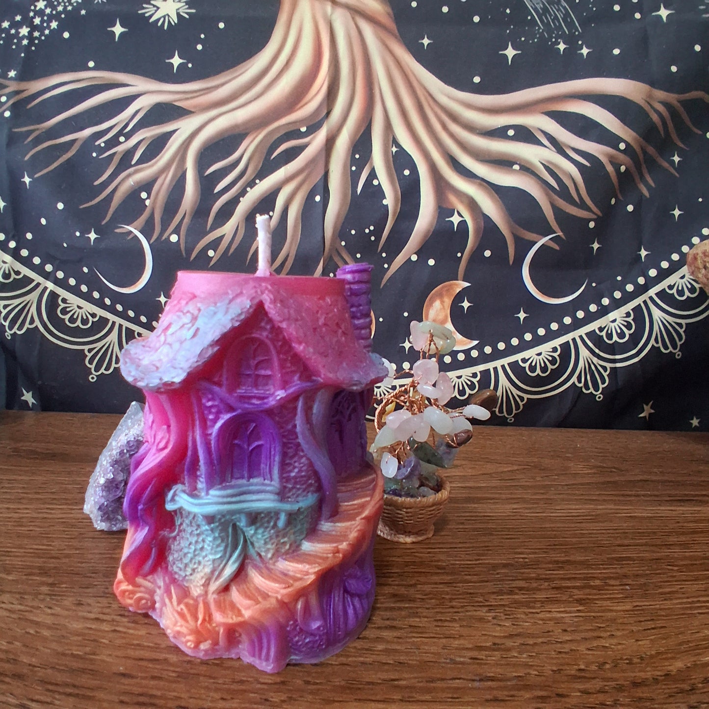 Rainbow Fae's Hidaway Treehouse Candle