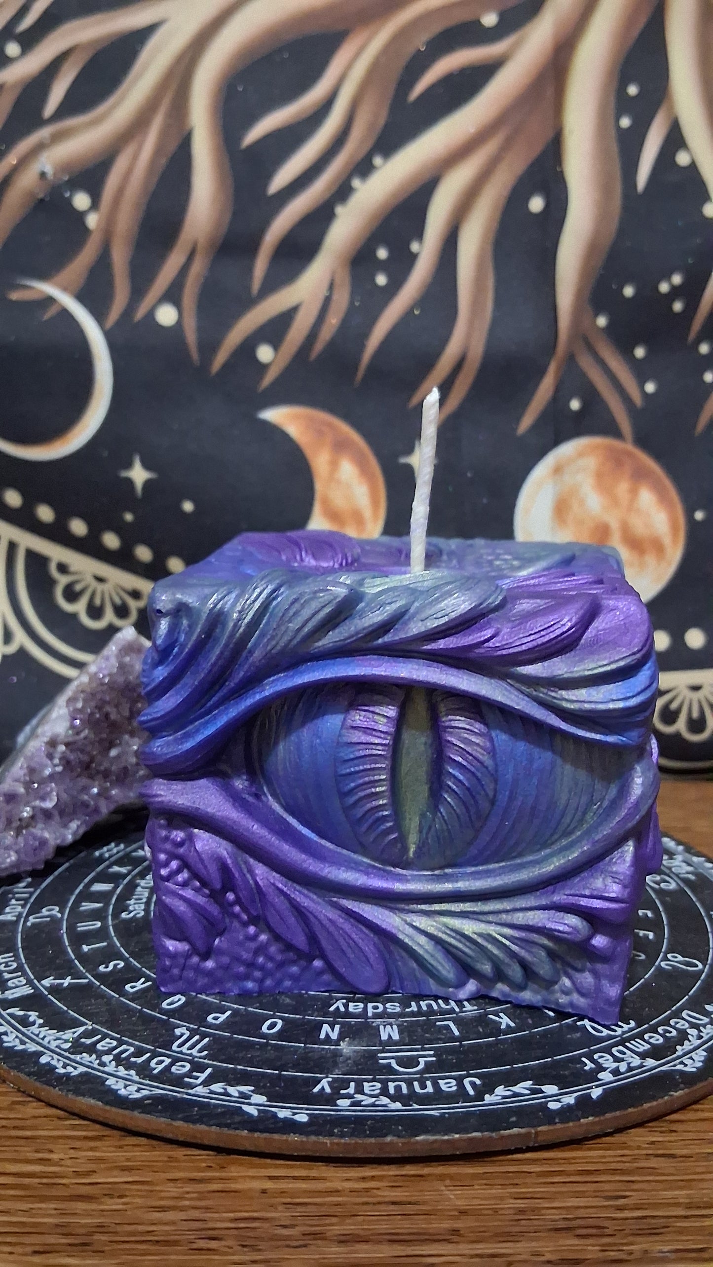 Saffron Dragon's Gaze Elixir Pillar Candle