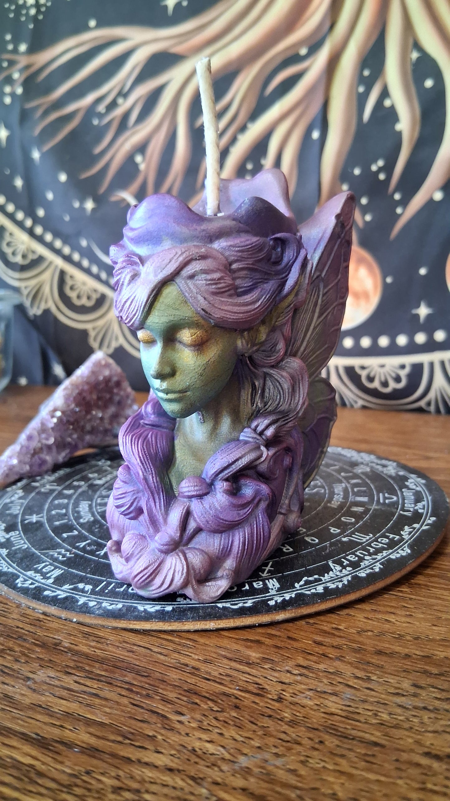 Absinthe Fairy Pillar Candle