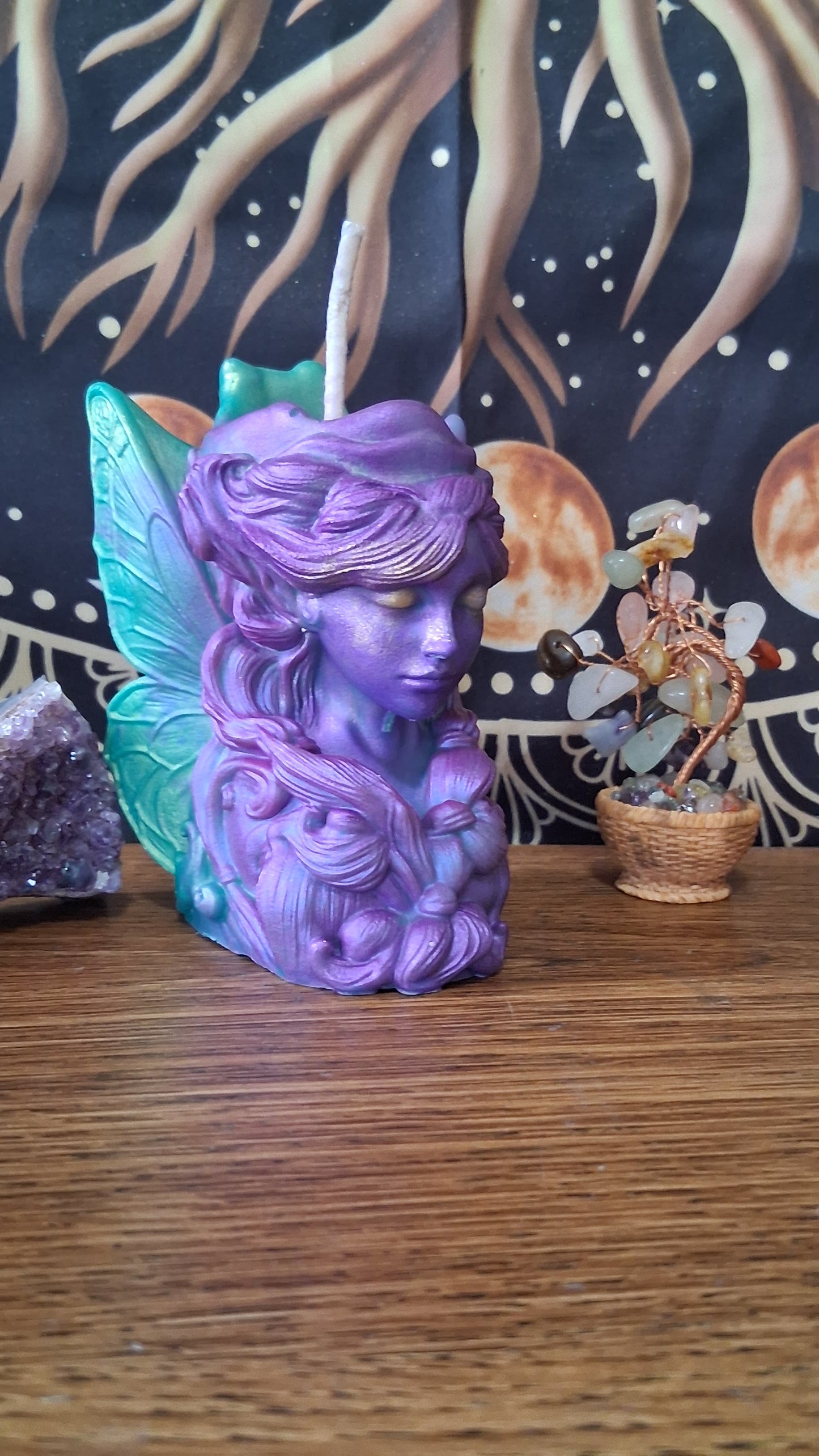 Moonbeam Fairy Pillar Candle