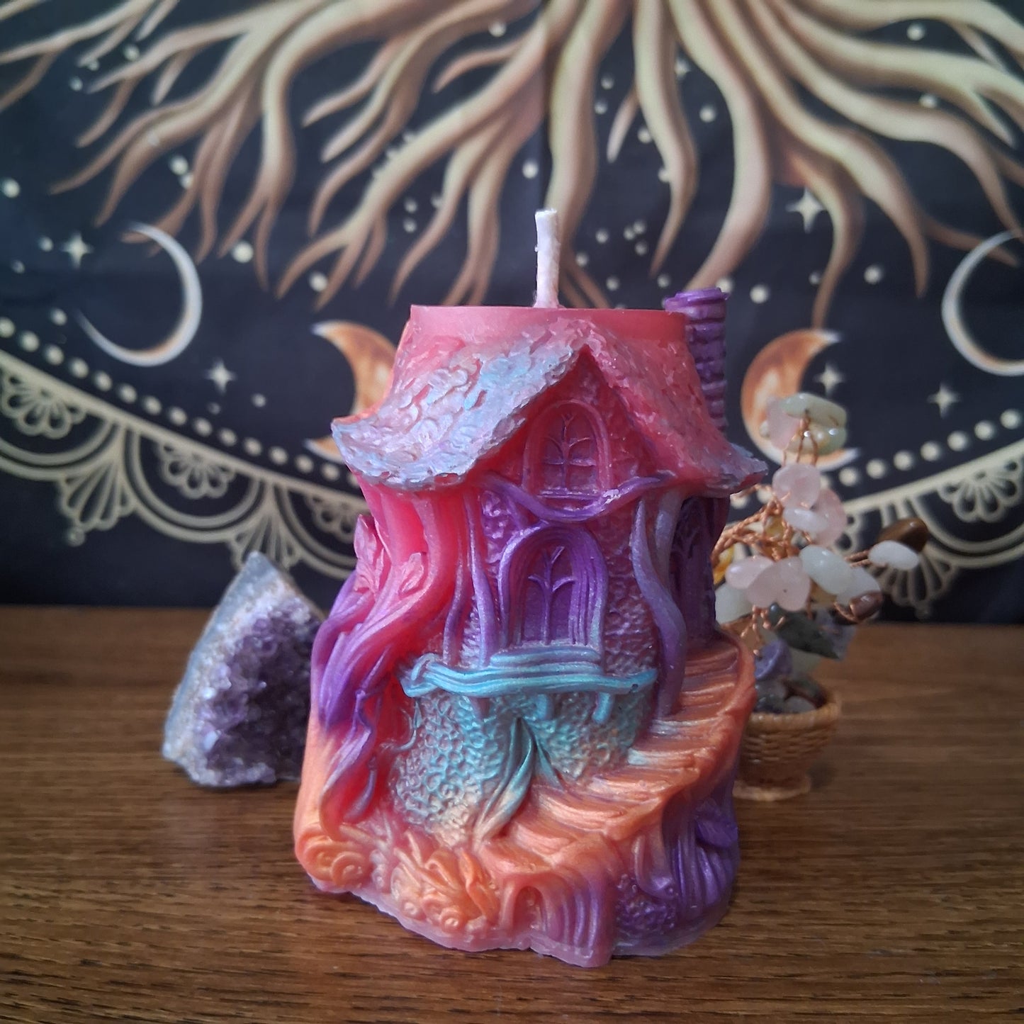 Rainbow Fae's Hidaway Treehouse Candle