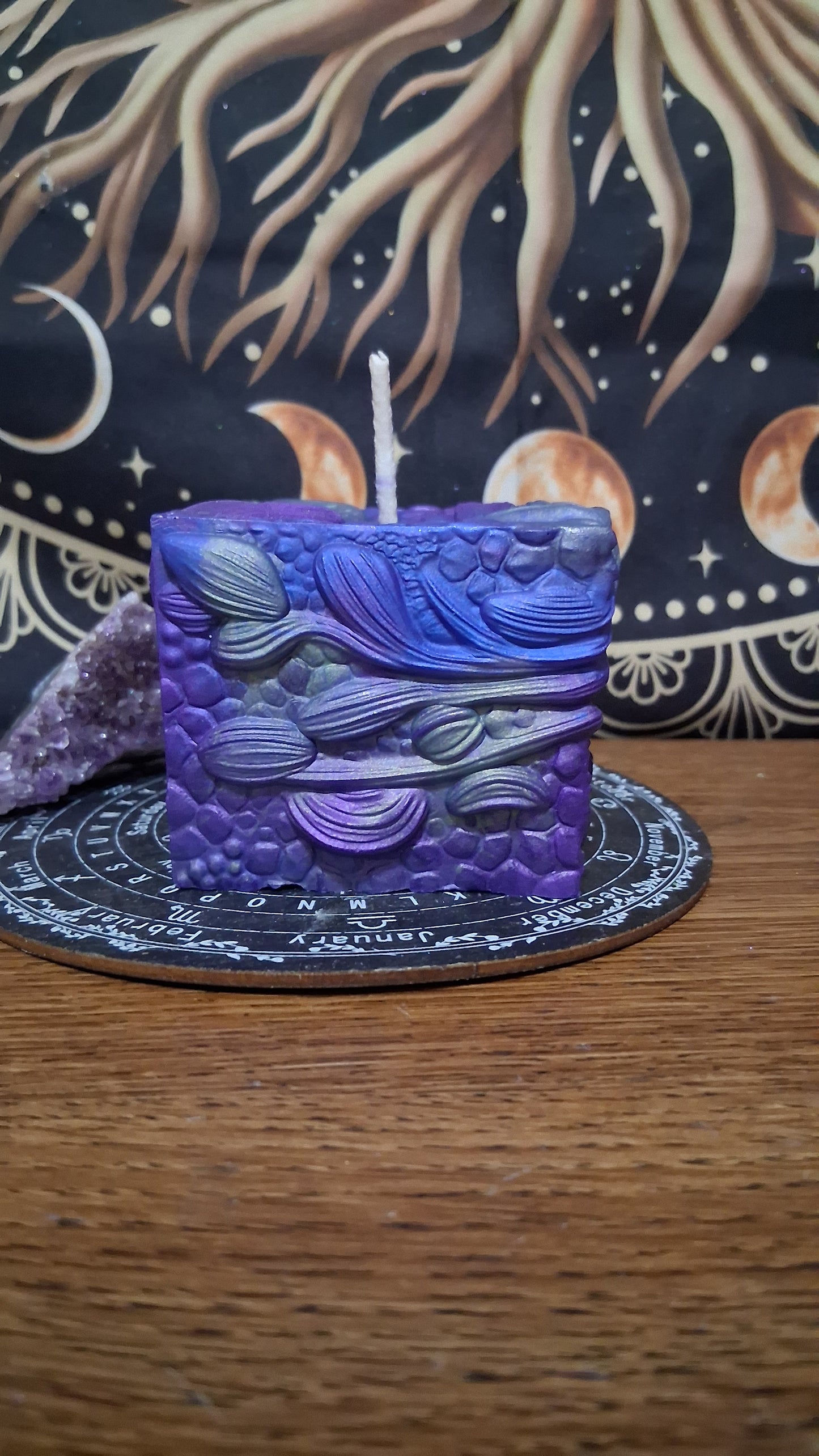 Saffron Dragon's Gaze Elixir Pillar Candle