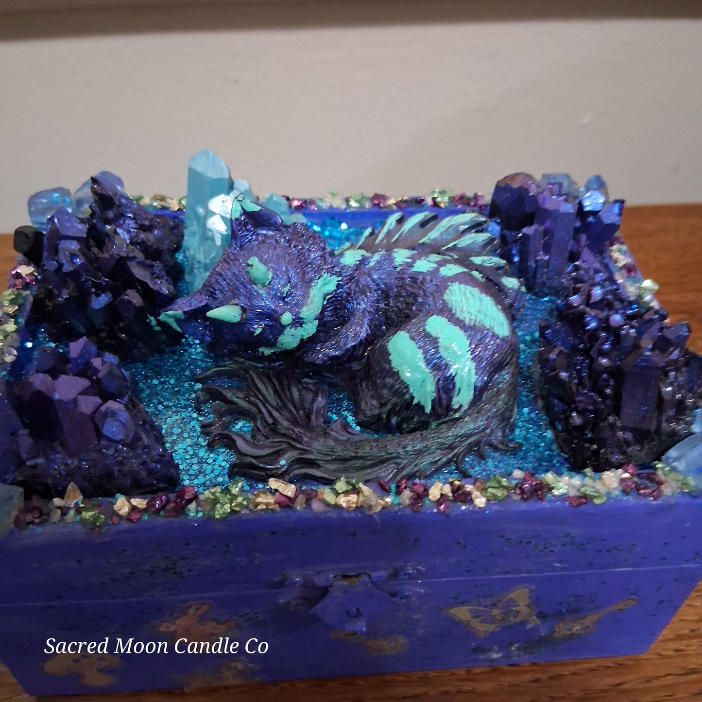 Blue Cat Dragon Apothecary Box