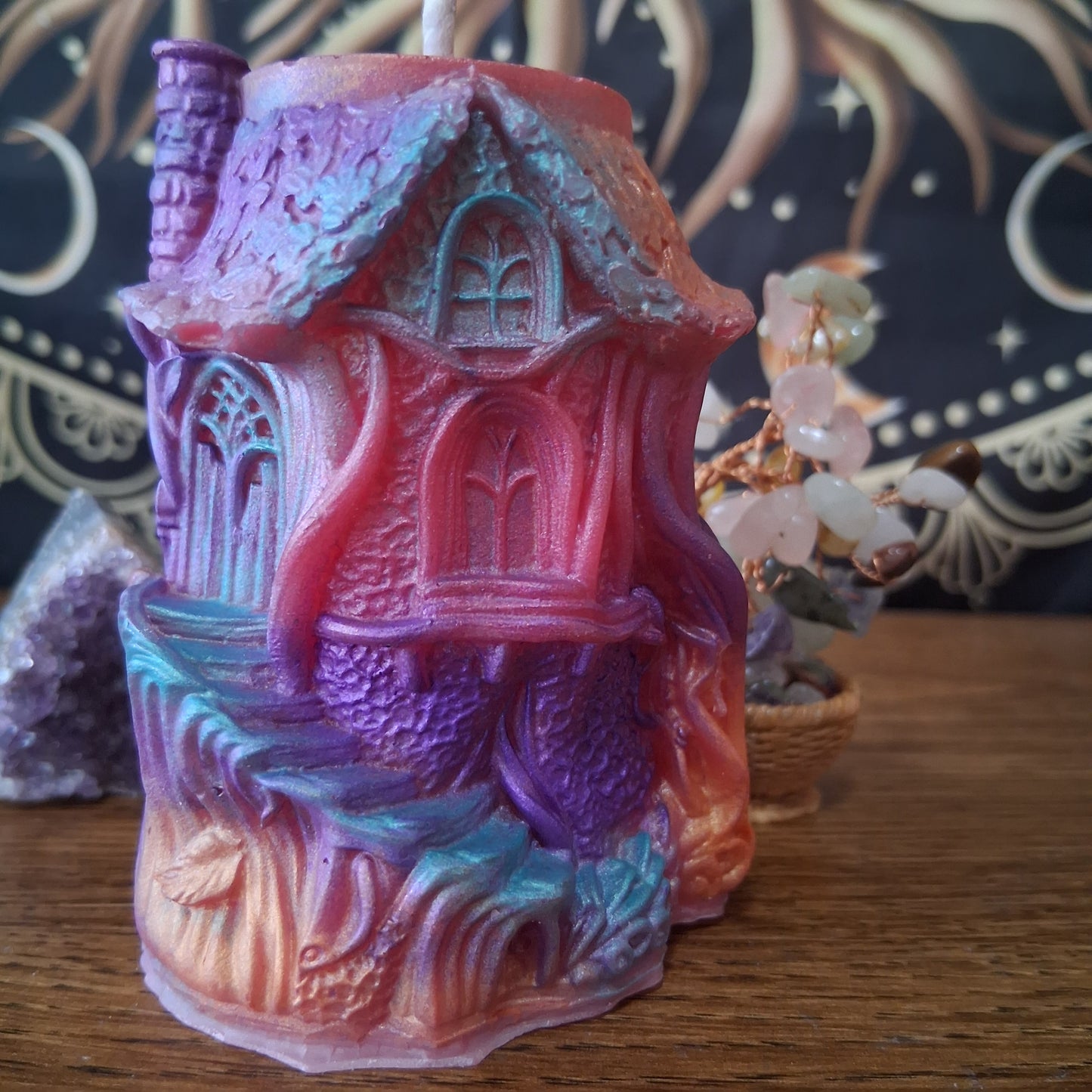 Rainbow Fae's Hidaway Treehouse Candle