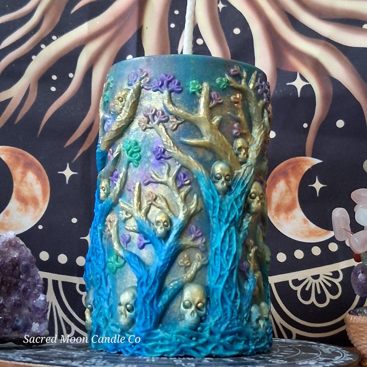 Amphitrite Goddess Witch Pillar Ritual Candle