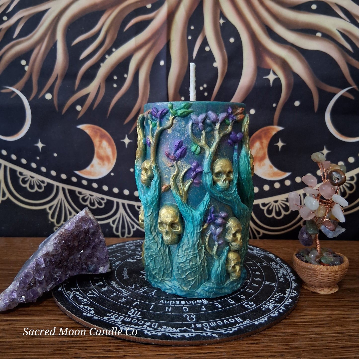 Amphitrite Goddess Witch Pillar Ritual Candle