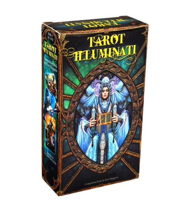 Tarot Illuminati deck by Sacred Moon Candle Co with detailed artwork tarot and oracle decks for divination